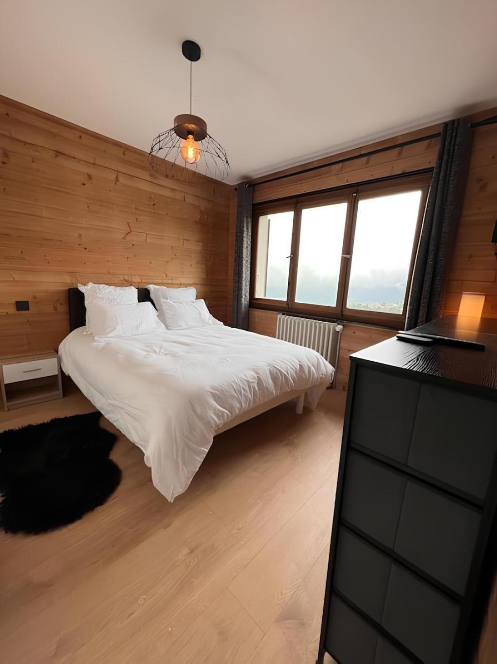 Vue Mont Blanc, Ski Et Village Combloux Exterior foto